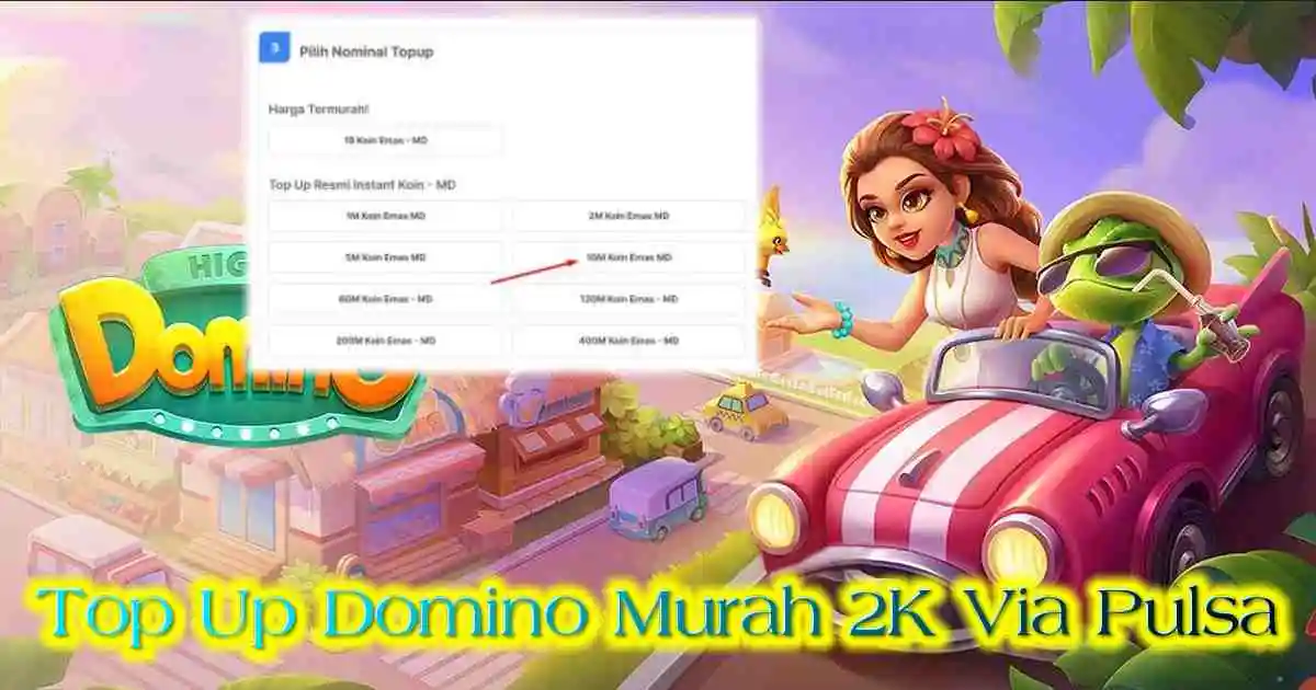 Top Up Domino Murah 2K Via Pulsa