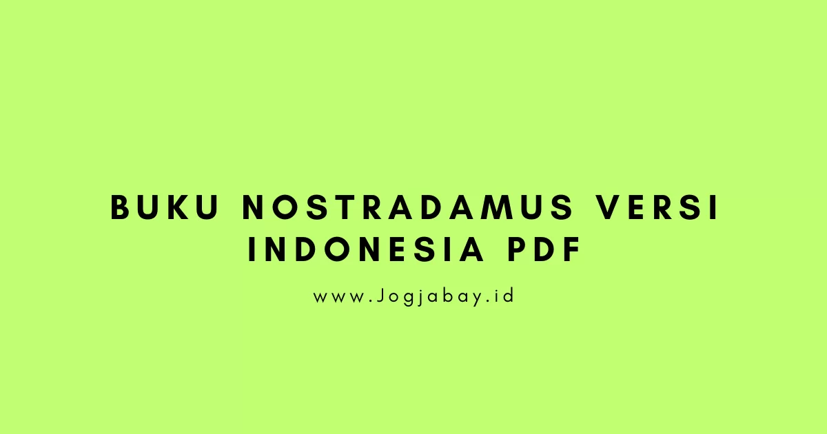 Buku Nostradamus versi Indonesia PDF